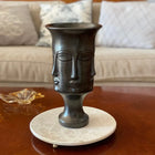 Adler Nocturne Handmade Tall Sculptural Vase Satin Metallic Black Dea'rt İstanbul