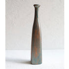 Bakırdan Koleksiyon Collection Luminara Petrol Green Bronze Copper Glimmer Dual Bottle Vase Set Bakırdan Collection