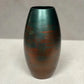 Ahenk Collection Handmade Ceramic Duo Vase Set Petrol Green Brown Copper Ahenk Collection