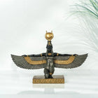 Isis Egyptian Goddess Object Polyester Handmade Black Anthracite Gold 32cm Dea'rt İstanbul
