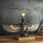 Isis Egyptian Goddess Object Polyester Handmade Black Anthracite Gold 32cm Dea'rt İstanbul
