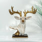 Aurelius Golden Antler Deer Bust Sculpture Dea'rt İstanbul