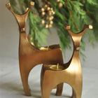 Aurora Reindeer Glow Handmade Premium Tealight Candleholder Duo Dea'rt İstanbul