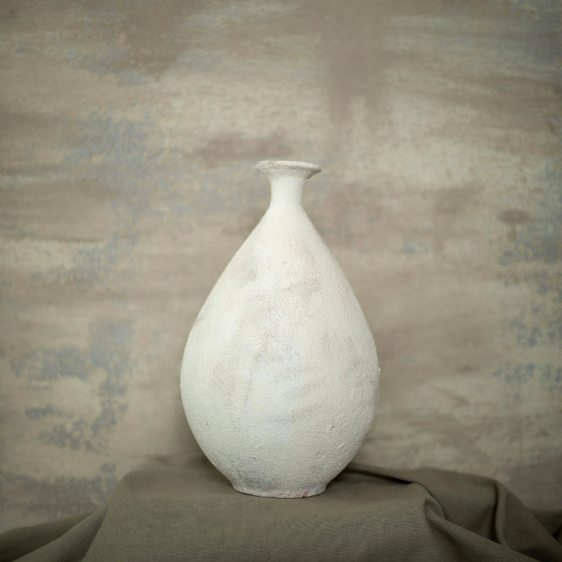 Boho Collection Desert Whisper Handmade Small Decorative Vase Off White Sand Stone Ceramic Boho Collection