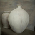 Boho Collection Desert Relic Handmade Large Decorative Vase Off White Sand Stone Clay Ceramic Boho Collection