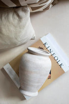 Bohemya Bloom Handmade Clay Whisper Ceramic Vase in Chalky Beige Boho Collection