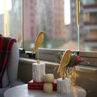 Celestia Marble Perch Bird Duo Sculpture Dea'rt İstanbul