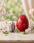 Paskalya Yumurta Seti Seramik El Yapımı İki Parça Çok Renkli 15cm Dea'rt İstanbul