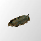 Emerald Whisper Handmade Leaf Resin Tray Duo with Antique Gold Accents Dea'rt İstanbul