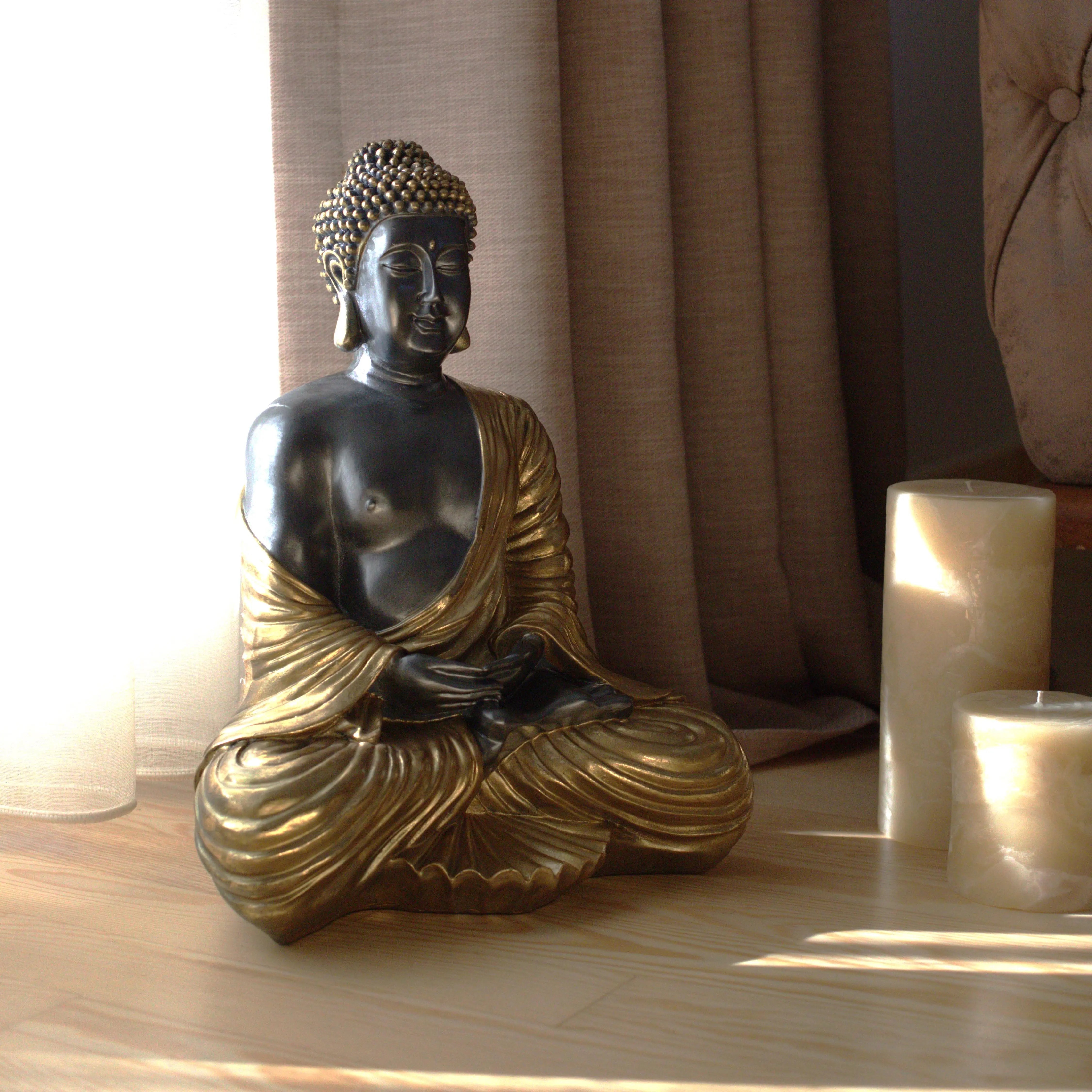 Golden Tranquility Buddha Sculpture Dea'rt İstanbul