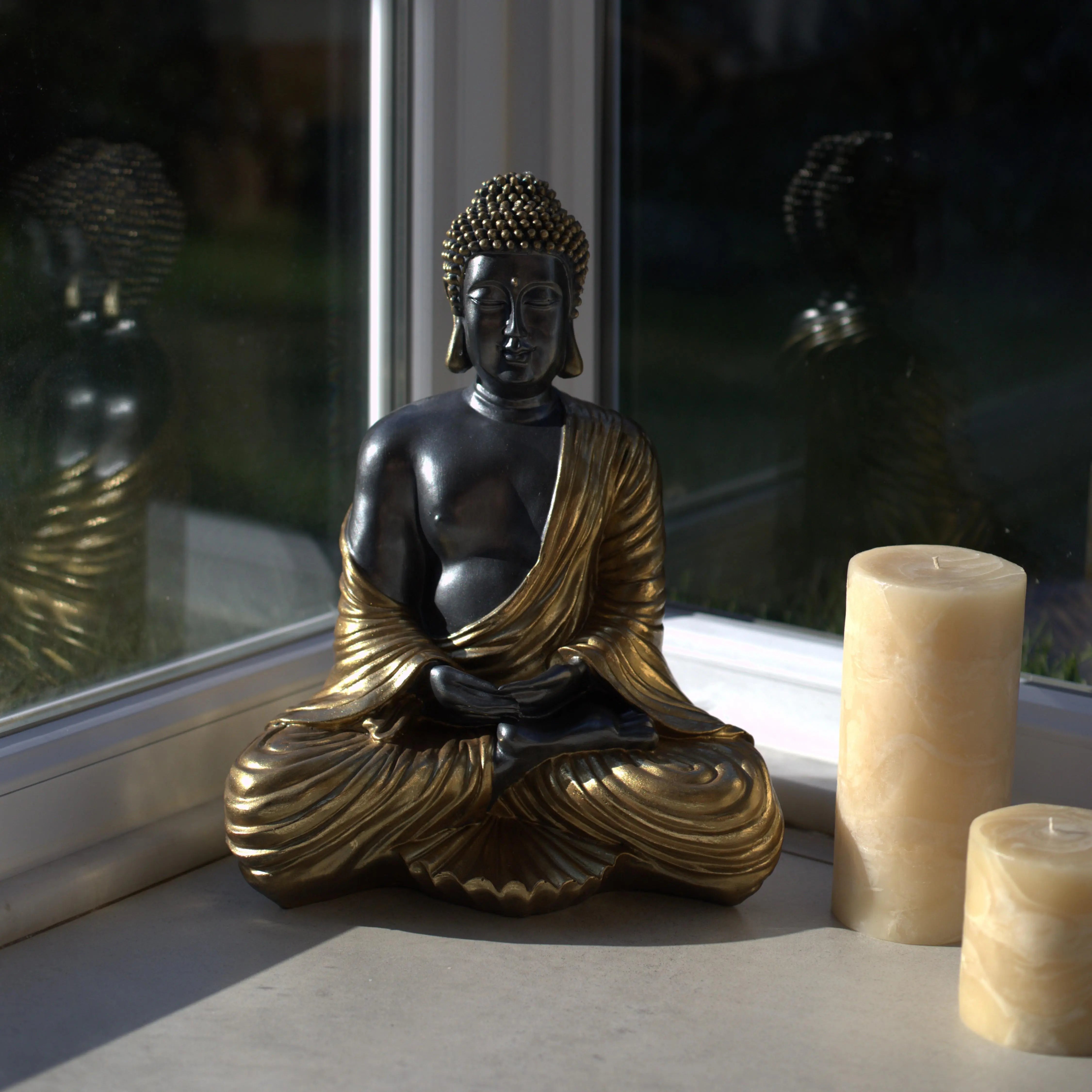 Golden Tranquility Buddha Sculpture Dea'rt İstanbul