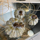 Hasat Aura Handmade Pumpkin Sculpture Sets Grey and Orange Dea'rt İstanbul