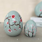 Hanami Blossom Ceramic Spring Egg Duo Sculpture Set Dea'rt İstanbul