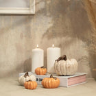 Hasat Aura Handmade Pumpkin Sculpture Sets Grey and Orange Dea'rt İstanbul