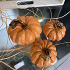 Hasat Aura Handmade Pumpkin Sculpture Sets Grey and Orange Dea'rt İstanbul