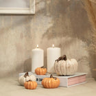 Hasat Aura Handmade Pumpkin Sculpture Sets Grey and Orange Dea'rt İstanbul