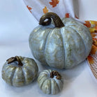 Hasat Aura Handmade Pumpkin Sculpture Sets Grey and Orange Dea'rt İstanbul