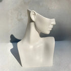 Femme Female Ceramic Bust Ivory Onyx Black Copper Handmade Decorative Sculpture Dea'rt İstanbul
