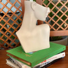 Femme Female Ceramic Bust Ivory Onyx Black Copper Handmade Decorative Sculpture Dea'rt İstanbul