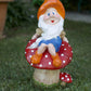 Shroomlyn Jolly Shroom Guardian Handmade Premium Garden Gnome Sculpture Dea'rt İstanbul