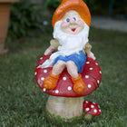 Shroomlyn Jolly Shroom Guardian Handmade Premium Garden Gnome Sculpture Dea'rt İstanbul