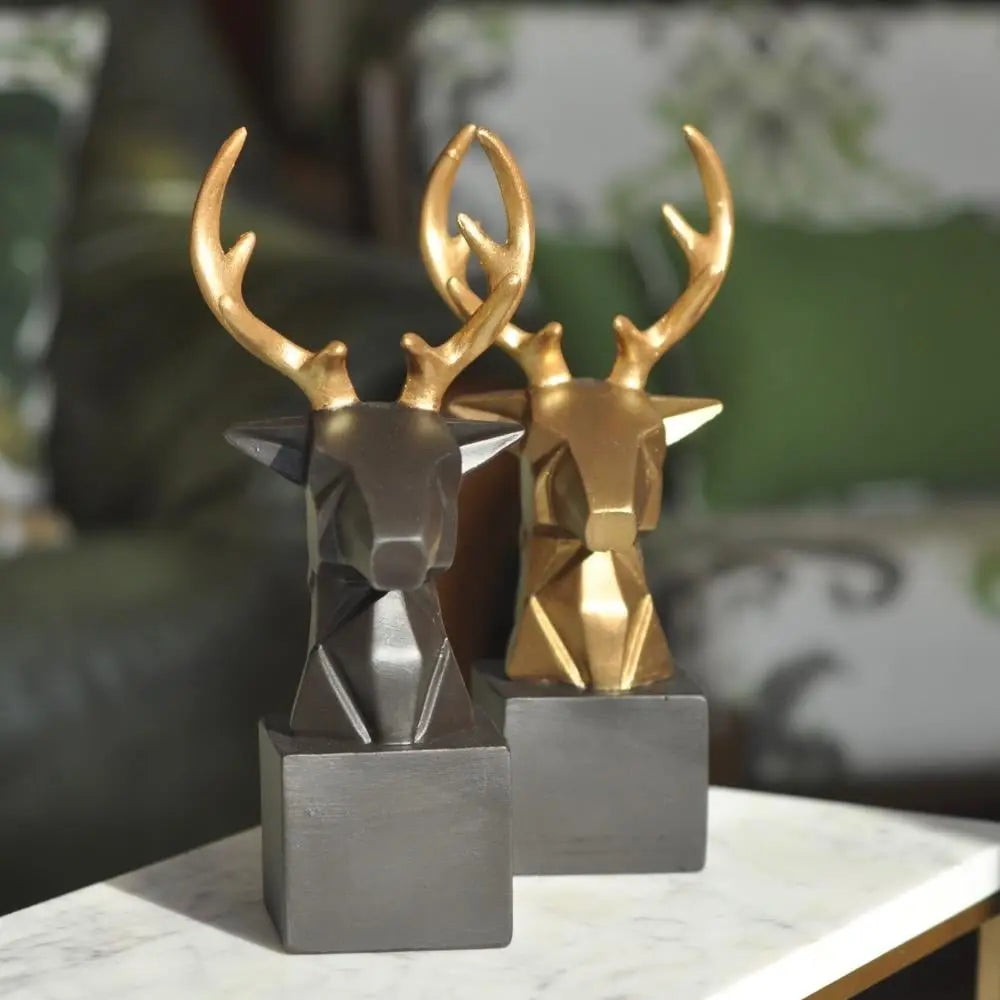 Kubos Auric Stag Bust Sculpture Dea'rt İstanbul