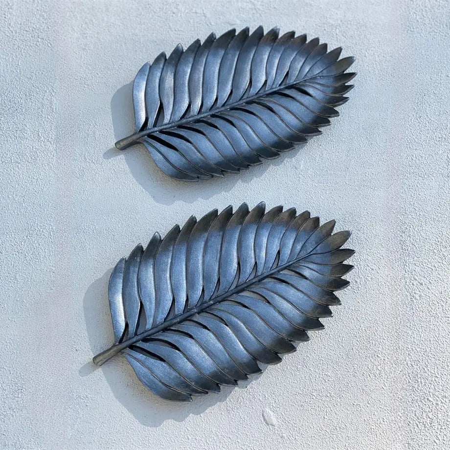 Lumia Leaf Luxe Handmade Decorative Leaf Tray Antique Gold and Aged Silver Dea'rt İstanbul