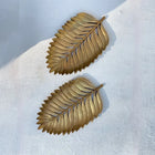 Lumia Leaf Luxe Handmade Decorative Leaf Tray Antique Gold and Aged Silver Dea'rt İstanbul