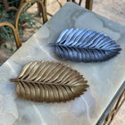 Lumia Leaf Luxe Handmade Decorative Leaf Tray Antique Gold and Aged Silver Dea'rt İstanbul