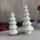 Lunara Ivory Tiered Pines Dual Holiday Sculpture Set Dea'rt İstanbul