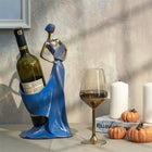 Female Figurine Sculptural Wine Holder Hand Painted Decorative Polyester 4 Colors Dea'rt İstanbul