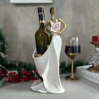 Female Figurine Sculptural Wine Holder Hand Painted Decorative Polyester 4 Colors Dea'rt İstanbul
