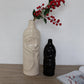 Moderna Rosewave Sculptural Vase Collection Handmade Ceramic Deep Black Soft Cream Moderna Collection