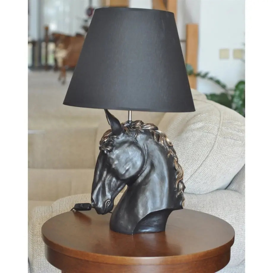 Noir Equus Freedom Table Lamp Sculpture Dea'rt İstanbul