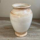 Nordic Collection Elaria Cream and Terracotta Handmade Ceramic Elegant Vase Nordic Collection