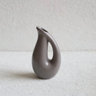 Nordic Collection Mini Sculptural Vase Duo Cream and Soft Grey Handmade Ceramic Nordic Collection
