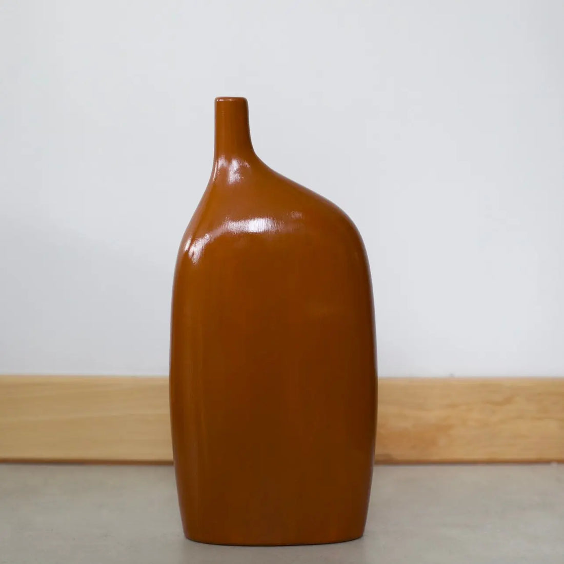 Nordic Collection Terra Flow Terracotta Tone Handmade Ceramic Sculptural Vase Nordic Collection