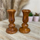 Nordic Collection Arvendia Earth Toned Handmade Ceramic Candle Holder Set of 2 Nordic Collection