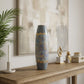 Semavi Collection Sky Pillar Handmade Cylinder Decorative Vase Grey Blue Gold Ceramic Semavi Collection