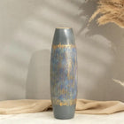 Semavi Collection Sky Pillar Handmade Cylinder Decorative Vase Grey Blue Gold Ceramic Semavi Collection