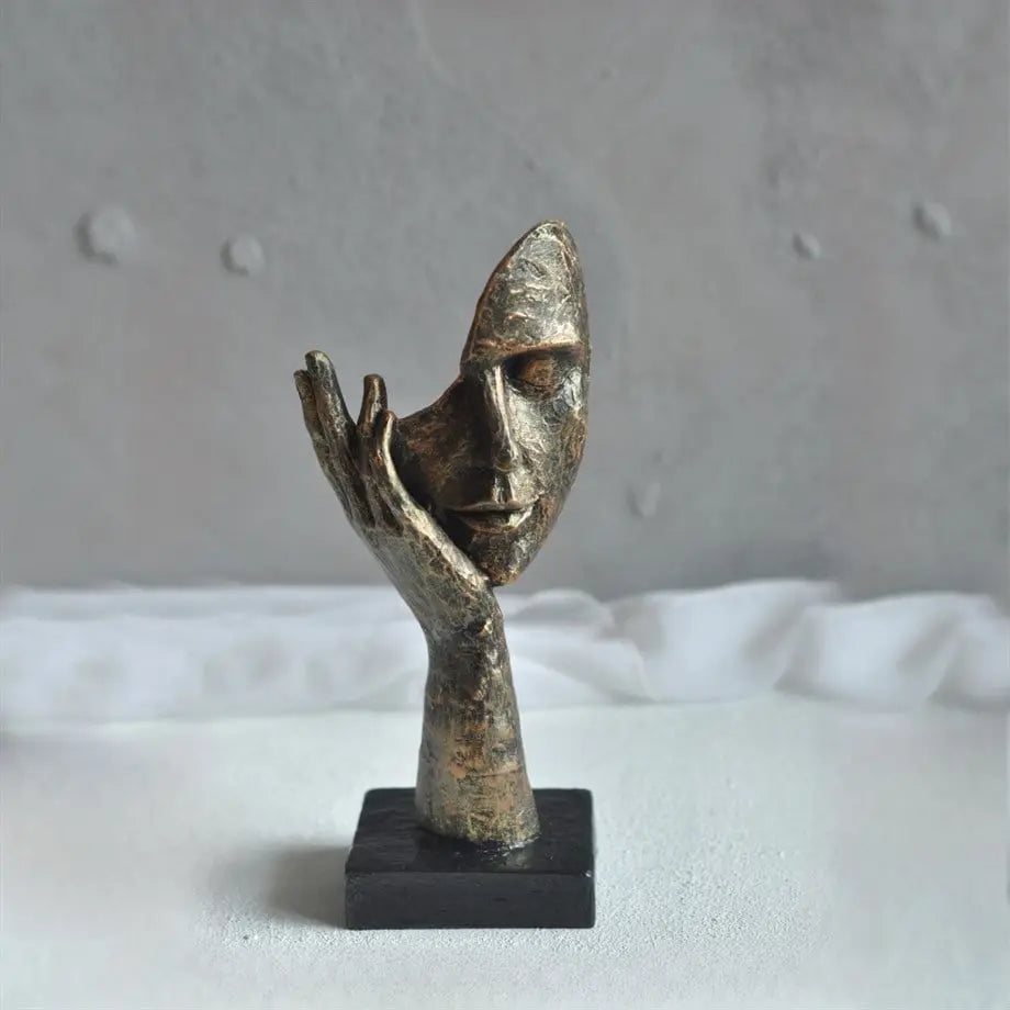 Serena Golden Joy Mask Sculpture Dea'rt İstanbul