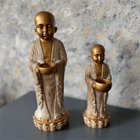 Serenity Monk Handmade Premium Antique Gold Votive Candleholder Duo Dea'rt İstanbul