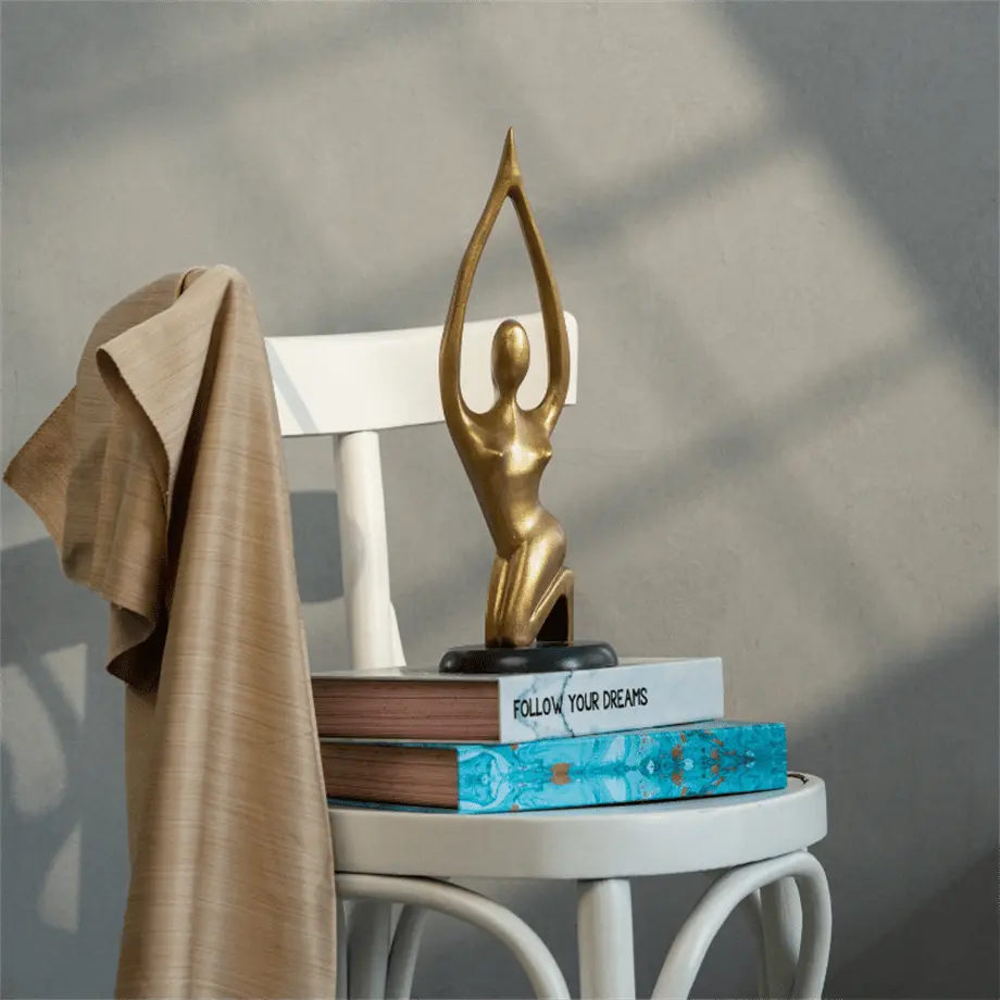 Serenya Golden Namaste Yoga Sculpture Dea'rt İstanbul