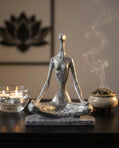 Seren Lotus Silver Yoga Sculpture Dea'rt İstanbul