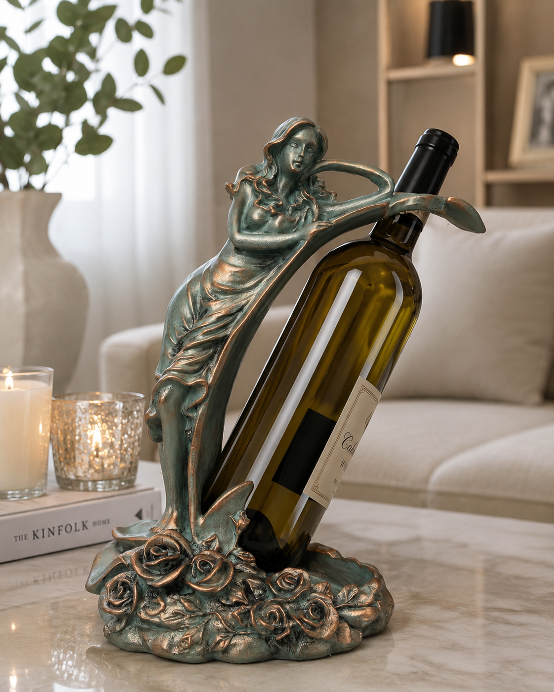 Vinora Şaraplık Polyester El Yapımı Bronz 33cm Dea'rt İstanbul